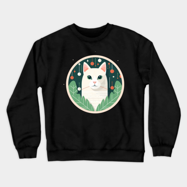 Turkish Van Cat Xmas Ornament, Love Cats Crewneck Sweatshirt by logiamerch