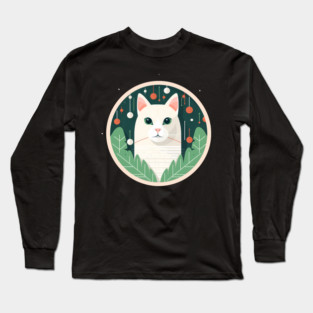 Turkish Van Cat Xmas Ornament, Love Cats Long Sleeve T-Shirt