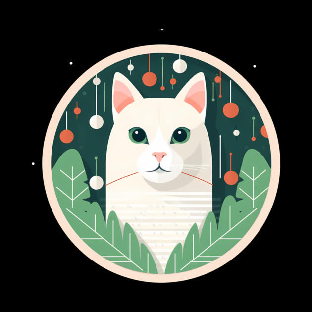 Turkish Van Cat Xmas Ornament, Love Cats by logiamerch