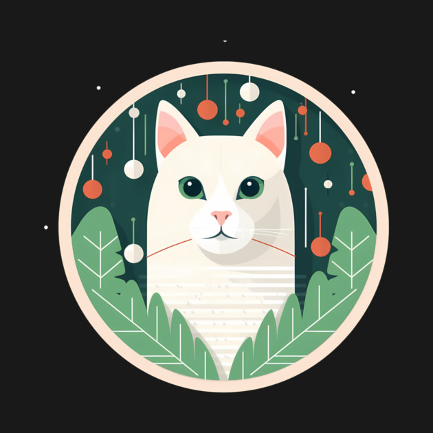 Turkish Van Cat Xmas Ornament, Love Cats by logiamerch