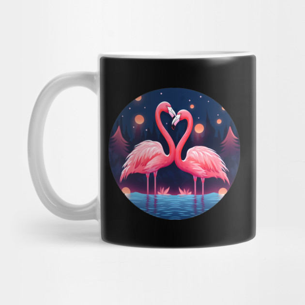 Flamingo Flock Sunset, Love Flamingos by logiamerch