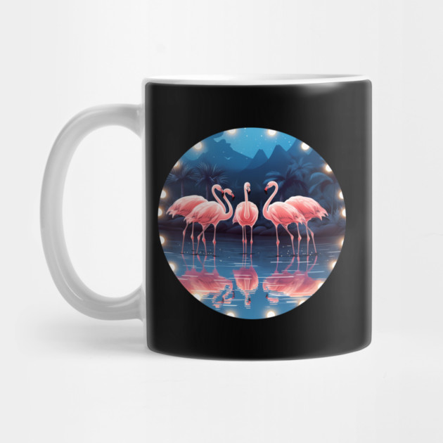 Flamingo Flock Sunset, Love Flamingos by logiamerch
