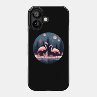 Flamingo Flock Sunset, Love Flamingos Phone Case