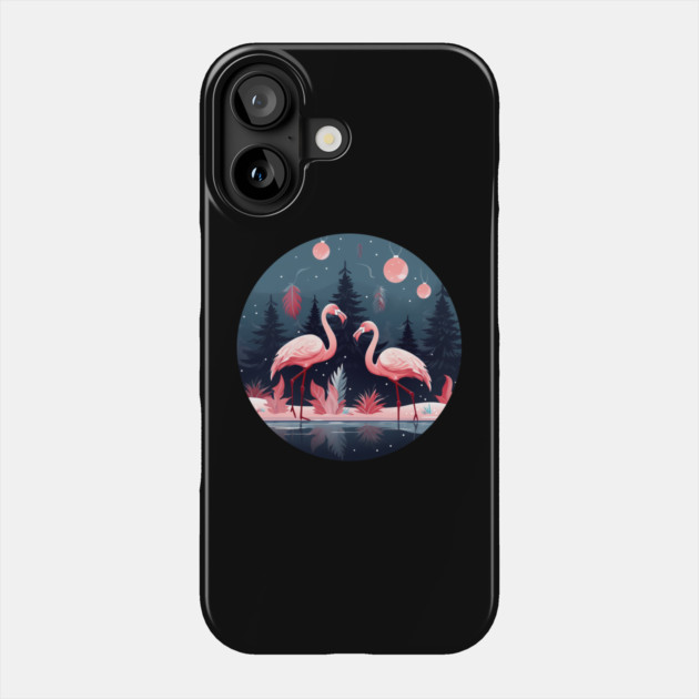 Flamingo Flock Sunset, Love Flamingos Phone Case by logiamerch