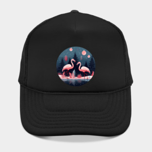 Flamingo Flock Sunset, Love Flamingos Hat
