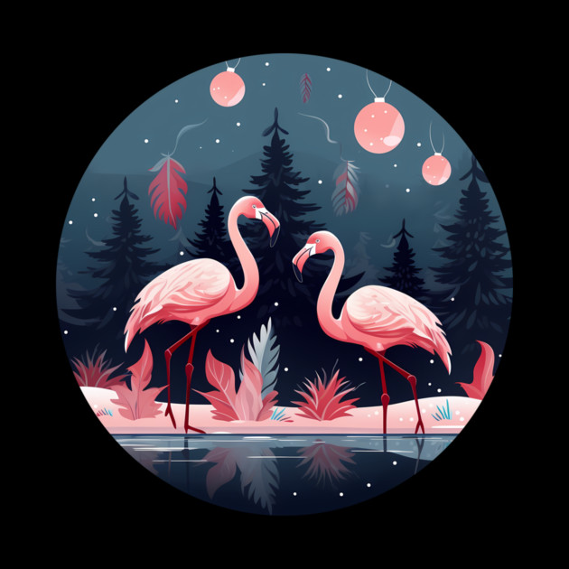 Flamingo Flock Sunset, Love Flamingos by logiamerch