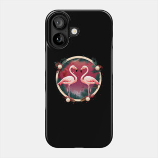 Flamingo Flock Sunset, Xmas,  Love Flamingos Phone Case