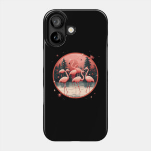 Flamingo Flock Sunset, Xmas,  Love Flamingos Phone Case