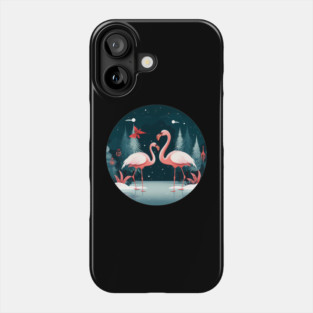 Flamingo Flock Sunset, Xmas,  Love Flamingos Phone Case
