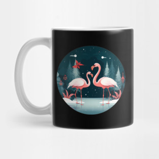 Flamingo Flock Sunset, Xmas,  Love Flamingos Mug