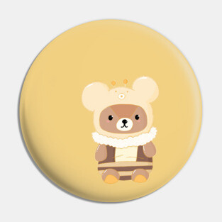 Honey Bee Bear Pin