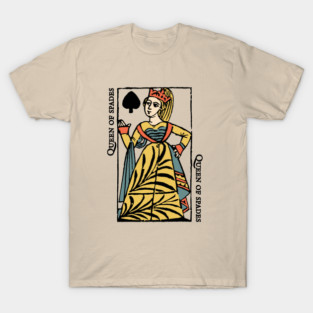 Character of Playing Card Queen of Spades T-Shirt