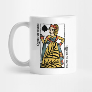Character of Playing Card Queen of Spades Mug