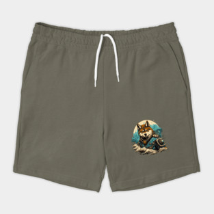 Shiba Inu Ninja Samurai. Shiba Inu Japanese Warrior Shorts
