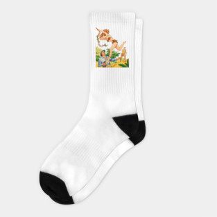 REVISTANGO #214 - The Savage Beauty Who Fell from the Vines, Jungle Fury Unleashed against Greed and Fear in a Scene of Heat Sweat and Heroism Framed by Golden Light and Emerald Shadows of Retro Pulp Illustration Vintage Socks