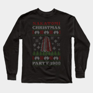 Nakatomi Plaza Christmas Party Knitted Long Sleeve T-Shirt