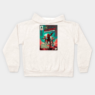 The Joe Rogan Experience Comic Book Alien Illustration Kids Hoodie