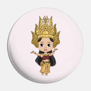 Khmer Cambodian Apsara Dancer Pin
