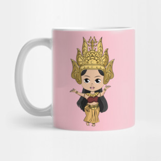 Khmer Cambodian Apsara Dancer Mug