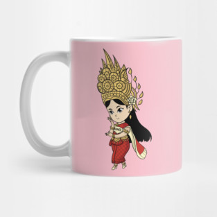 Khmer Cambodian Chibi w/cape Character Mug