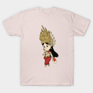 Khmer Cambodian Chibi w/cape Character T-Shirt
