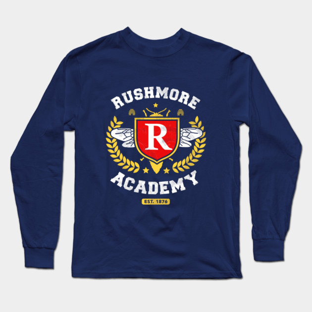 Rushmore Academy T-Shirt Long Sleeve T-Shirt by dumbshirts