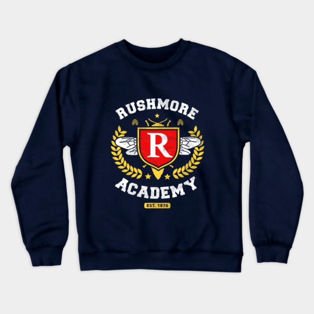 Rushmore Academy T-Shirt Crewneck Sweatshirt by dumbshirts