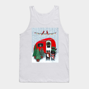 Cats Picking Out The Christmas Tree Tank Top