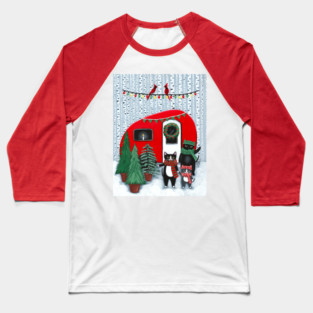 Cats Picking Out The Christmas Tree Baseball T-Shirt
