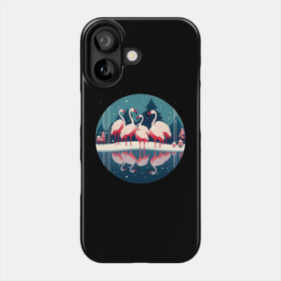 Flamingo Flock Sunset, Love Flamingos Phone Case