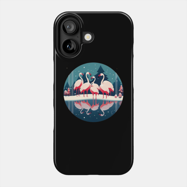 Flamingo Flock Sunset, Love Flamingos Phone Case by logiamerch