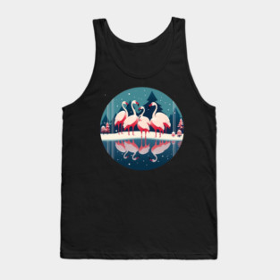 Flamingo Flock Sunset, Love Flamingos Tank Top
