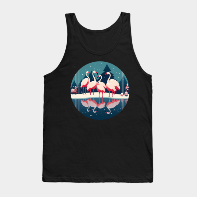 Flamingo Flock Sunset, Love Flamingos Tank Top by logiamerch