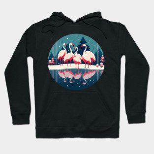 Flamingo Flock Sunset, Love Flamingos Hoodie