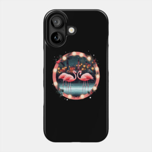 Flamingo Flock Sunset, Love Flamingos Phone Case