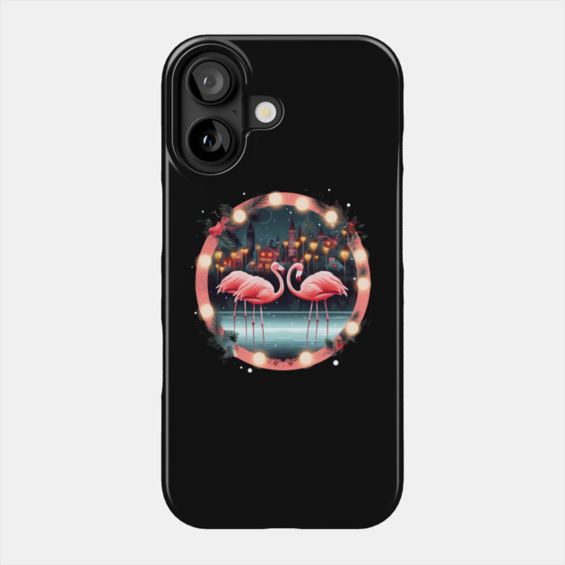Flamingo Flock Sunset, Love Flamingos Phone Case by logiamerch