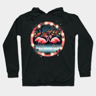 Flamingo Flock Sunset, Love Flamingos Hoodie