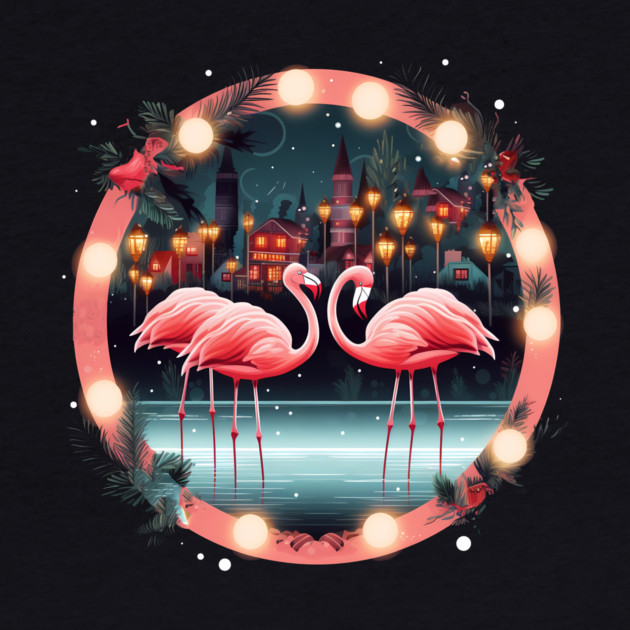Flamingo Flock Sunset, Love Flamingos by logiamerch