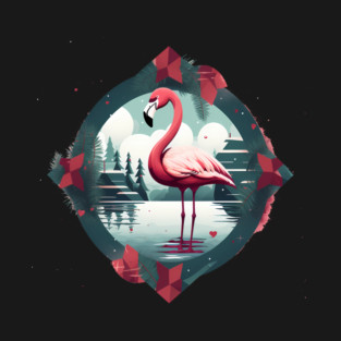 Flamingo Flock Sunset, Love Flamingos T-Shirt