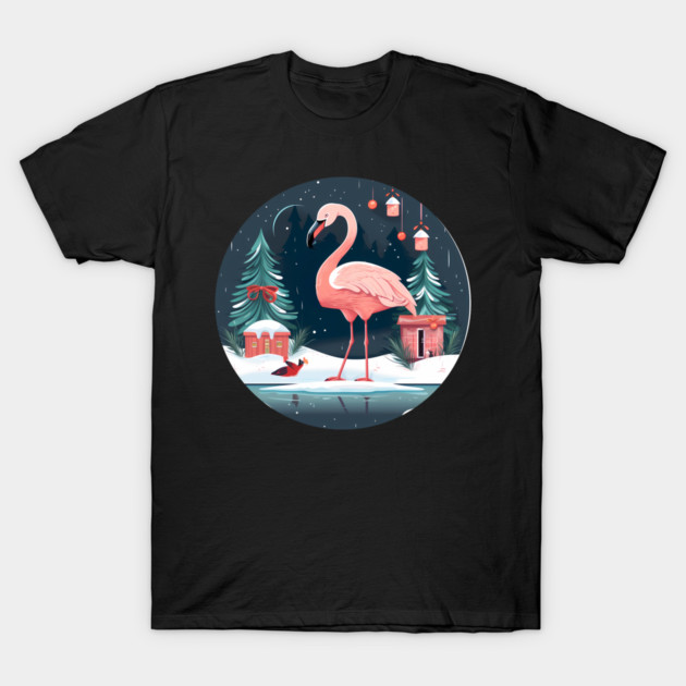 Flamingo Flock Sunset, Love Flamingos T-Shirt by logiamerch