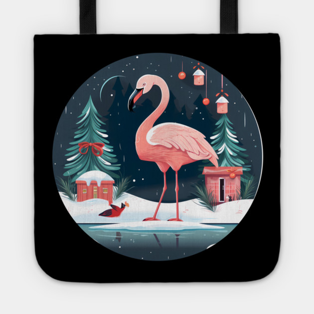 Flamingo Flock Sunset, Love Flamingos Tote by logiamerch