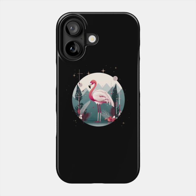 Flamingo Flock Sunset, Love Flamingos Phone Case by logiamerch