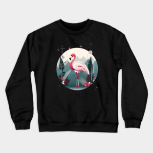 Flamingo Flock Sunset, Love Flamingos Crewneck Sweatshirt