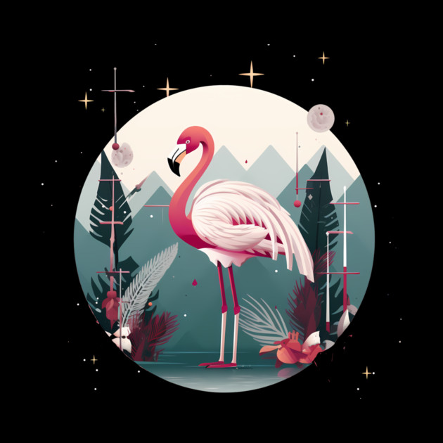 Flamingo Flock Sunset, Love Flamingos by logiamerch