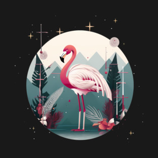 Flamingo Flock Sunset, Love Flamingos T-Shirt