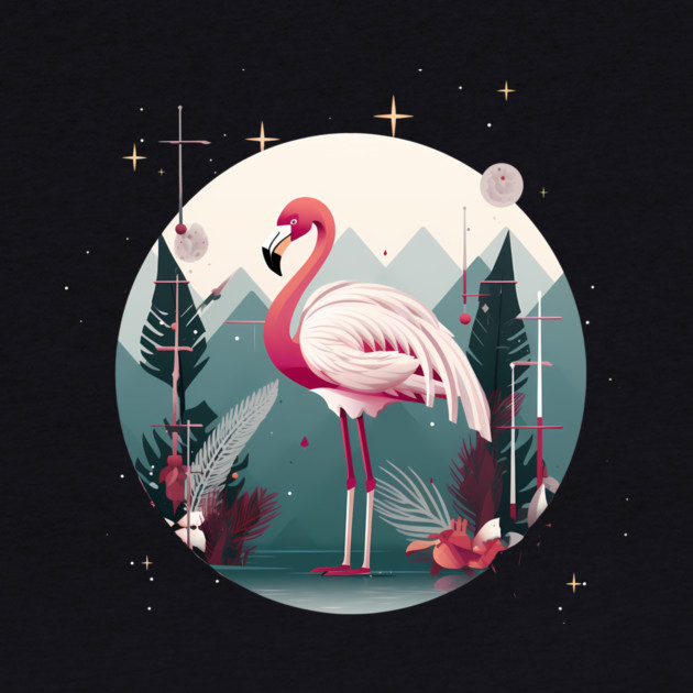 Flamingo Flock Sunset, Love Flamingos by logiamerch