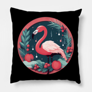 Flamingo Flock Sunset, Love Flamingos Pillow