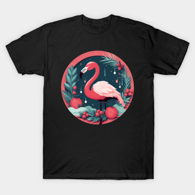 Flamingo Flock Sunset, Love Flamingos T-Shirt by logiamerch