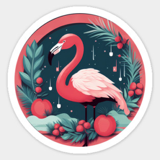 Flamingo Flock Sunset, Love Flamingos Magnet