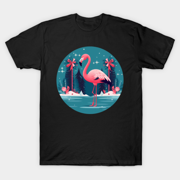 Flamingo Flock Sunset, Love Flamingos T-Shirt by logiamerch